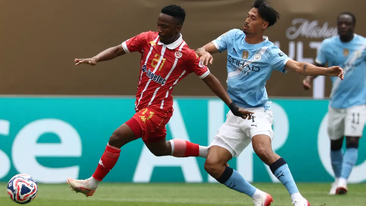 Phil Foden rayakan gol cepat Manchester City di laga Piala Dunia Antarklub 2025 melawan Wydad AC
