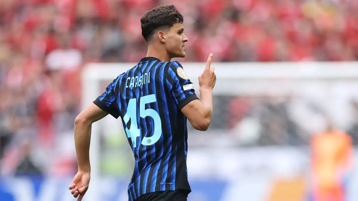 Valentin Carboni rayakan gol penentu kemenangan Inter Milan atas Urawa Red Diamonds di Piala Dunia Antarklub 2025.