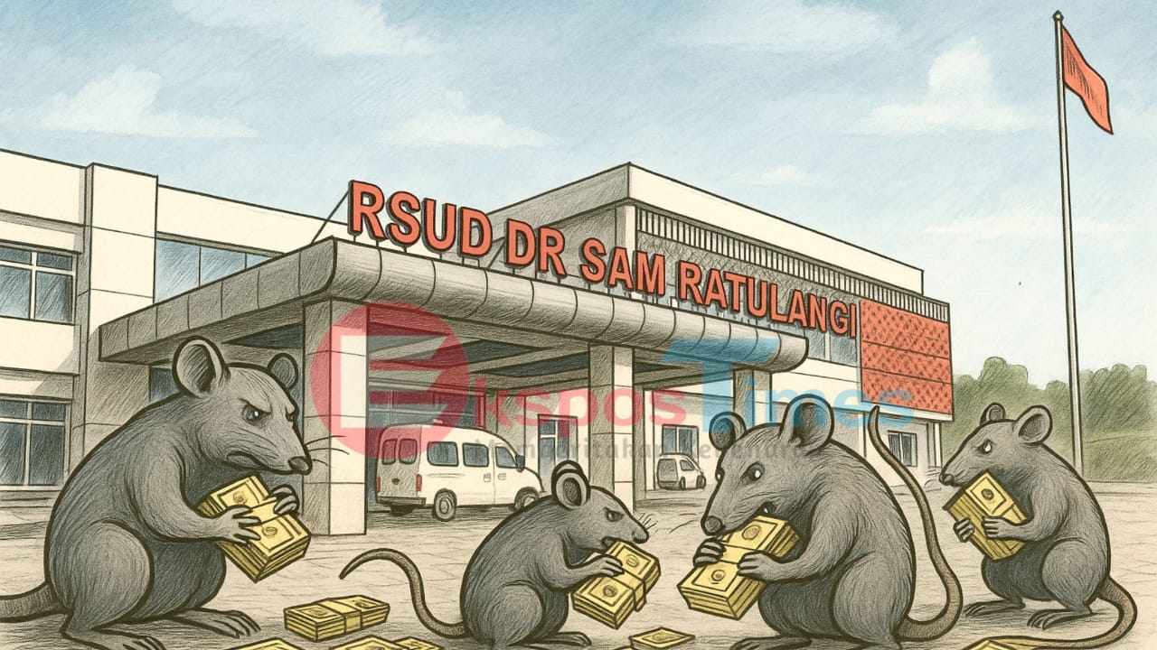 Bangunan RSUD Dr. Sam Ratulangi Tondano yang menjadi sorotan publik karena dugaan korupsi proyek pembangunan.