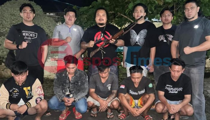 Brutal! Empat Pemuda Bersenjata Serang Desa Tempok, Tiga Warga Luka, Pelaku Diringkus Tim Resmob