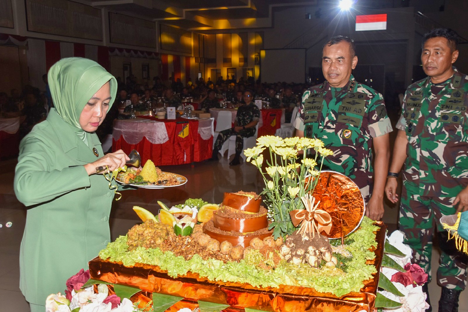 Pangdam XIII/Merdeka Mayjen TNI Suhardi memberikan sambutan dalam syukuran HUT ke-67 Kodam XIII/Merdeka