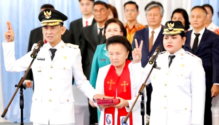 Resmi Dilantik Gubernur Yulius, Duet Welly–Anisa Siap Gaspol Bangun Talaud