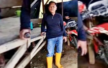 Tangkapan layar video viral menunjukkan pria berpakaian hitam diduga anggota Kodim 1309/Manado bersitegang dengan warga penambang di Ratatotok, Minahasa Tenggara.