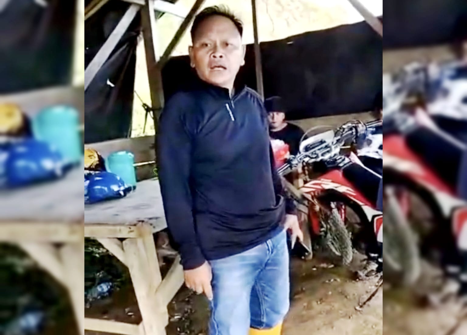 Seorang pria berbaju hitam diduga anggota Kodim 1309/Manado adu mulut dengan penambang rakyat di Ratatotok, terekam dalam video viral yang kini tengah diusut Kodam XIII/Merdeka.