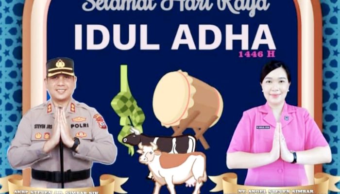 Penuh Makna, Ini Ucapan dan Harapan Kapolres Minahasa di Hari Raya Idul Adha 1446 H
