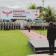 Wakapolda Sulawesi Utara Irjen Pol Bahagia Dachi memimpin upacara bendera Hari Lahir Pancasila di halaman Polda Sulut.