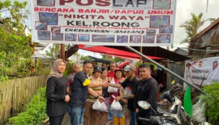 Kejari Minahasa Salurkan Daging Kurban untuk Korban Banjir di Sendangan-Amian