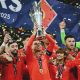 Cristiano Ronaldo merayakan gol ke gawang Spanyol di final UEFA Nations League 2024-2025