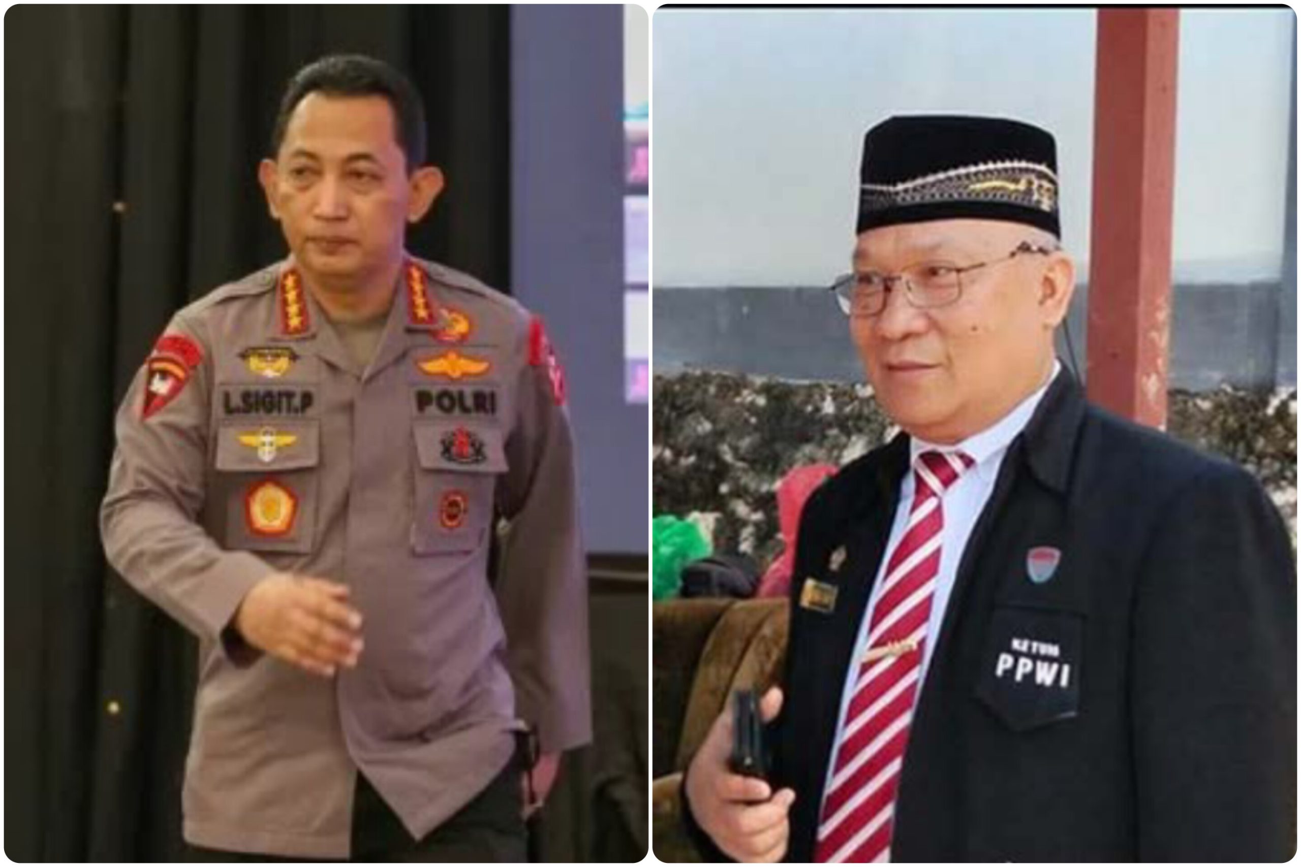Ketua Umum PPWI saat memberikan pernyataan resmi terkait gugatan praperadilan terhadap Kapolri di Pengadilan Negeri Jakarta Selatan.