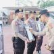 Upacara pemecatan dua anggota Polres Sumbawa karena kasus narkoba
