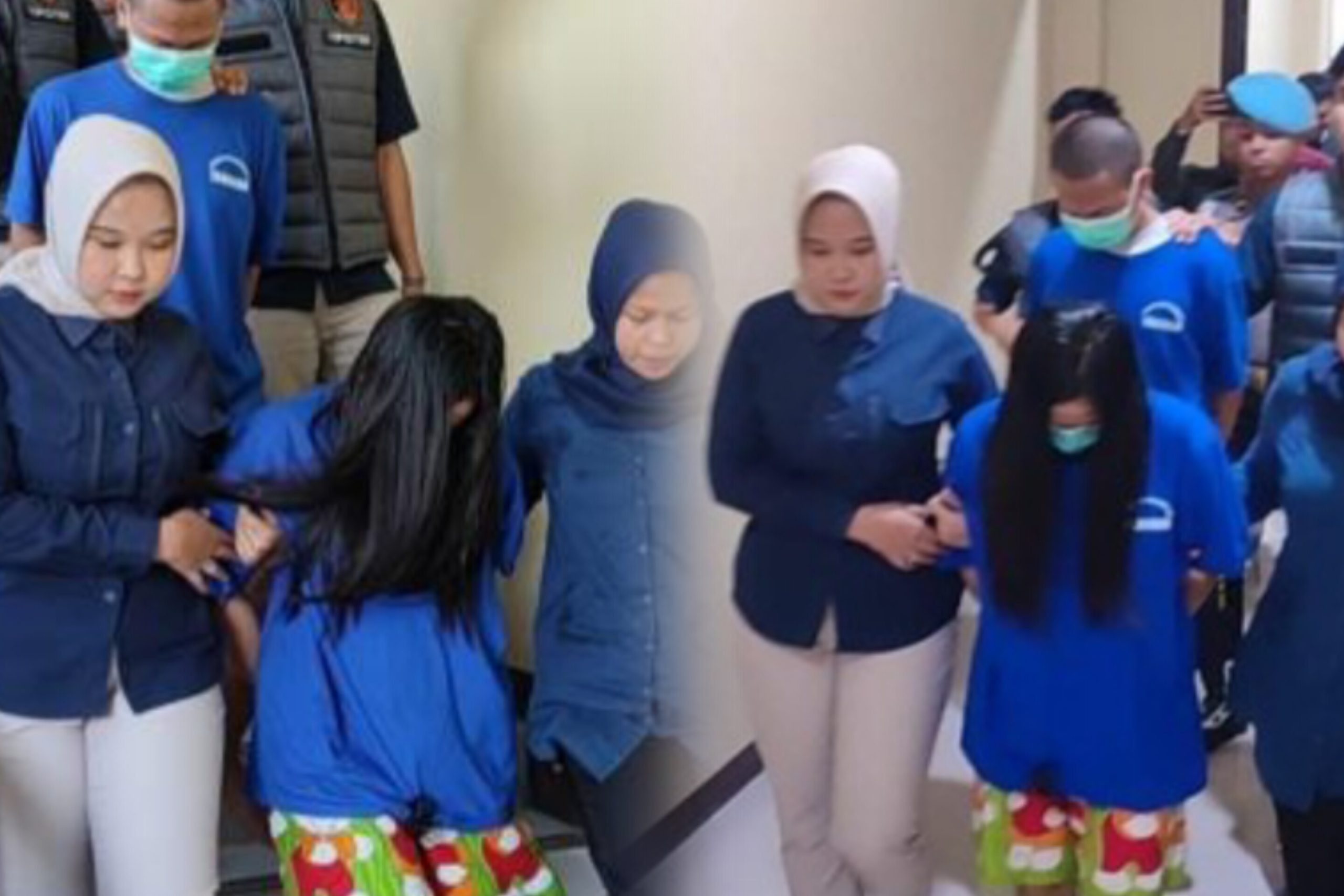 Barang bukti digital kasus live streaming mesum diamankan polisi Pangandaran dari kontrakan pasangan muda.