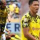 Daniel Svensson merayakan gol ke gawang Ulsan Hyundai bersama rekan setim Borussia Dortmund dalam laga Piala Dunia Antarklub 2025 di TQL Stadium, Cincinnati.