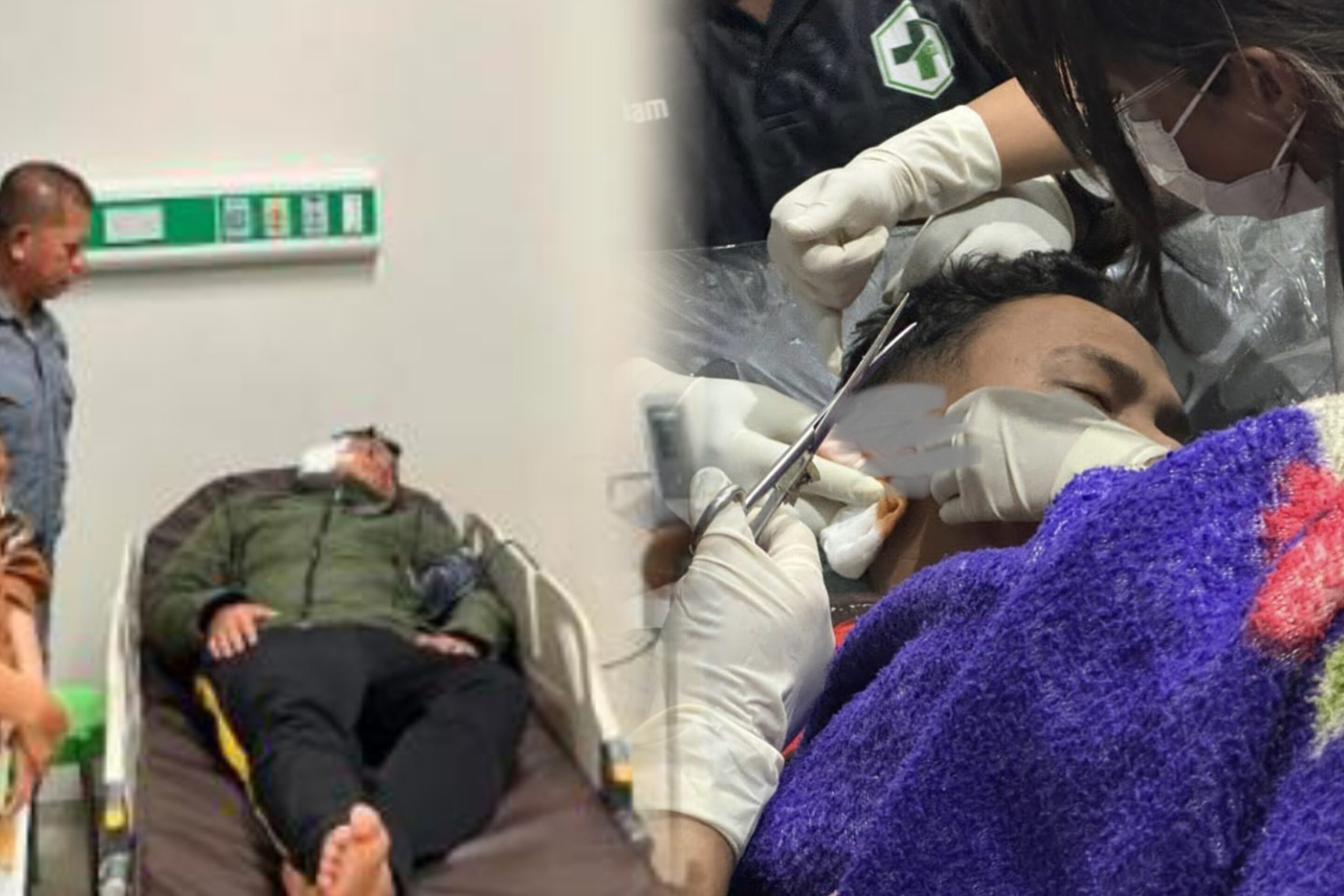 Anggota polisi berseragam lengkap berjaga di sekitar lokasi kejadian di Distrik Sugapa, Papua Tengah, pasca-serangan terhadap Bripda Ricardo Pasaribu.