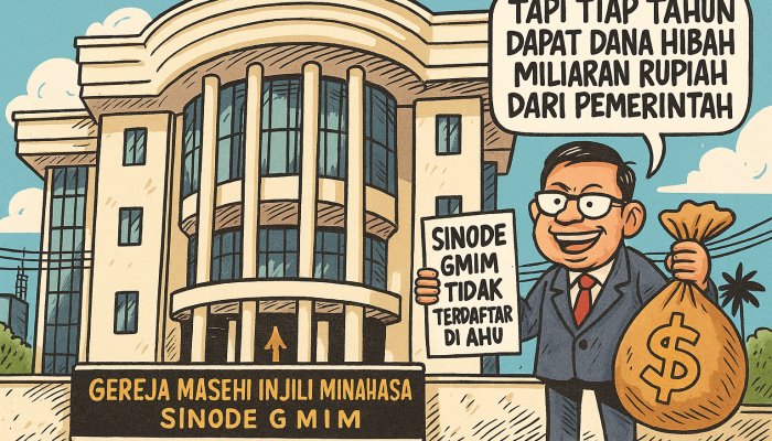 Ups! Sinode GMIM Tak Terdaftar di Sistem Hukum, Tapi Rutin Terima Dana Hibah Jumbo