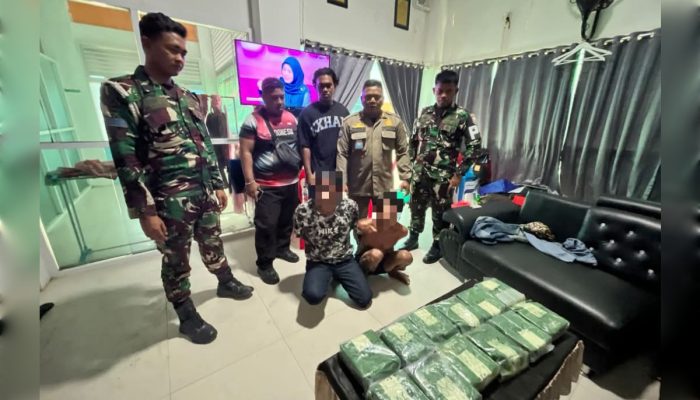 Dua Kurir Sabu Dibekuk TNI AL Saat Bawa 12 Kg Barang Haram