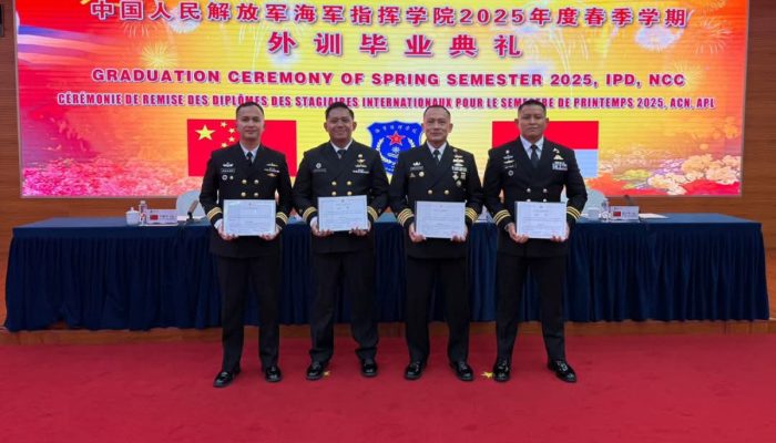 Ukir Prestasi di Panggung Global, Pamen TNI AL Lulus dengan Gemilang dari NCC Tiongkok