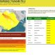 Peta seismik menunjukkan lokasi episenter gempa M8,7 di lepas pantai Kamchatka, Rusia, yang memicu peringatan tsunami di Samudra Pasifik dan Indonesia.