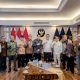 Panitia Kongres PWI 2025 saat audiensi dengan Menkumham RI dan Kapuspen TNI, membahas dukungan negara terhadap rekonsiliasi pers nasional.