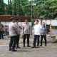 Brigjen Pol Heri Wahono meninjau pembangunan gedung SPPG di SPN Polda Sulut bersama jajaran Polda, Selasa (8/7/2025).
