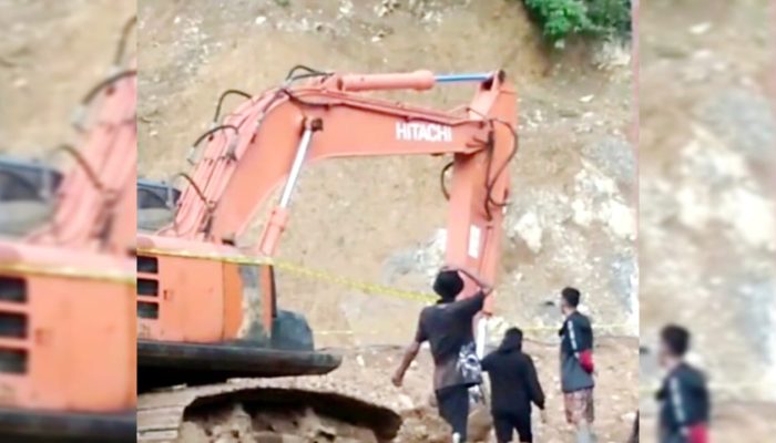 Polda Sulut Gulung Tambang Emas Ilegal Cie Dede di Ratatotok, Excavator Disita, Operasi Bersih-bersih Dimulai