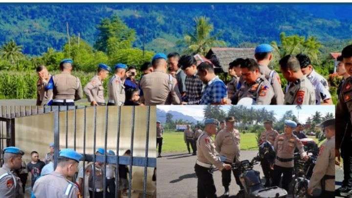 Petugas Bidpropam Polda Sulut melakukan sidak kedisiplinan personel di Polres Bolaang Mongondow Timur