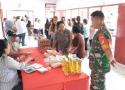 Kodim Minahasa Bantu Program Gerakan Pangan Murah Pemerintah di Sonder