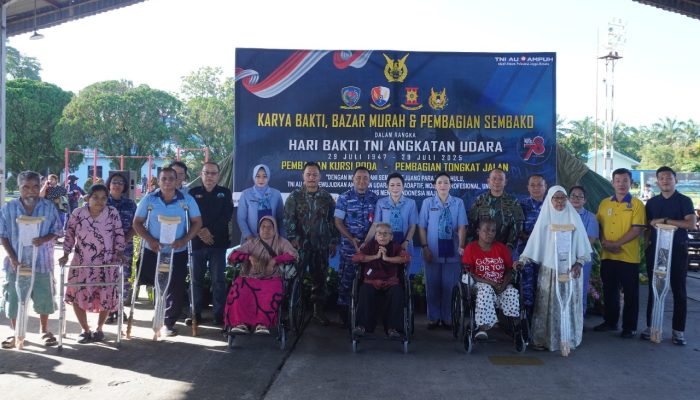 Peringati Hari Bakti ke-78, TNI AU Wilayah Medan Tunjukkan Cinta Tanah Air dengan Aksi Nyata: Baksos, Bazaar Murah, dan Bantuan untuk Kaum Rentan