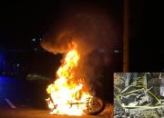 Ngeri! Petani di Tondano Bakar Motor Pemuda Usai Tabrakan, Begini Kronologinya