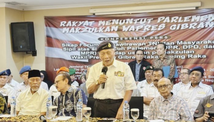 Purnawirawan TNI Ancam Duduki MPR! Desakan Makzulkan Gibran Menggema, Slamet Soebijanto: Kalau Harus Jantan, Kita Siap