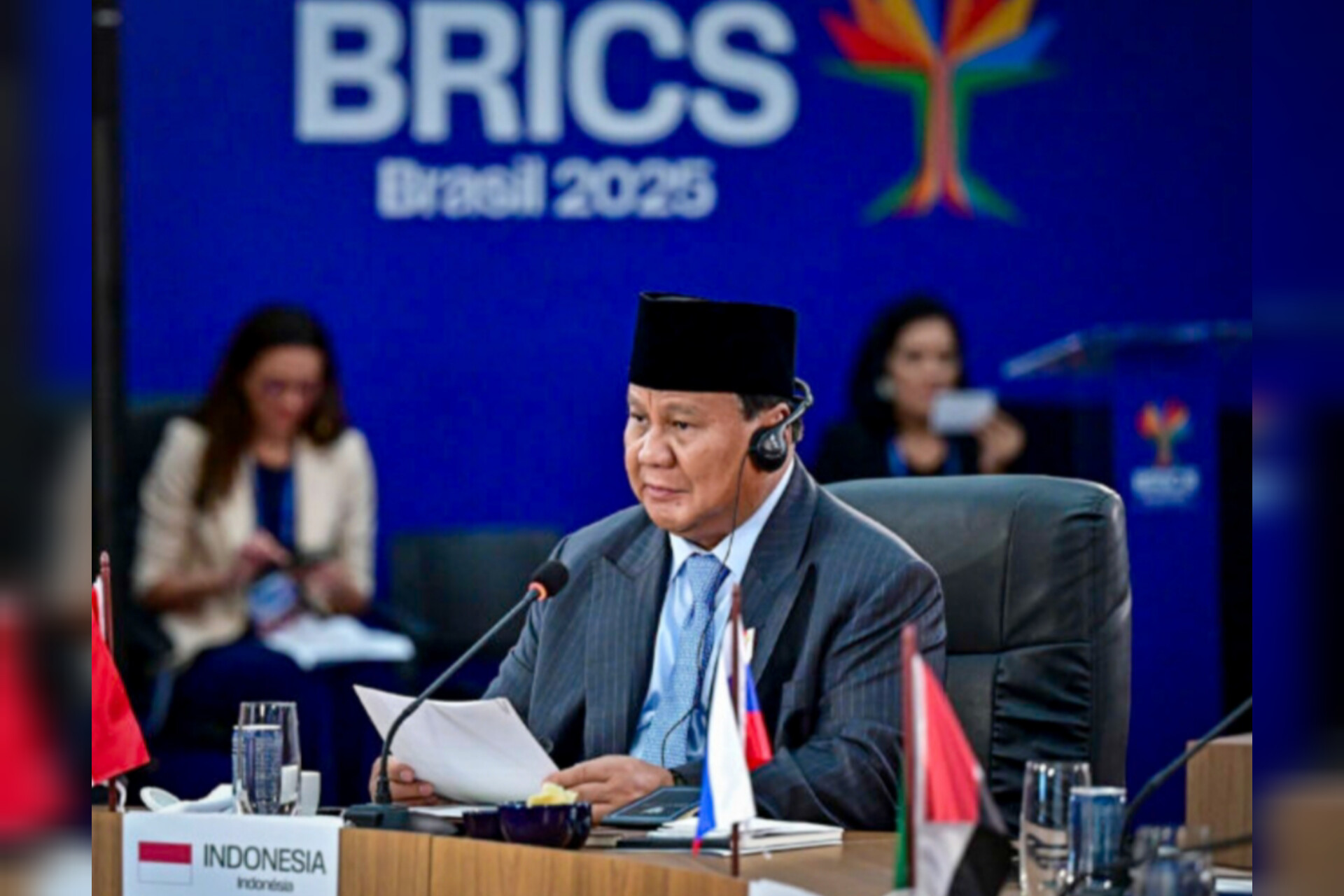 Presiden Prabowo Subianto berpidato di KTT BRICS 2025 di Brasil, serukan dukungan untuk Palestina dan reformasi global.