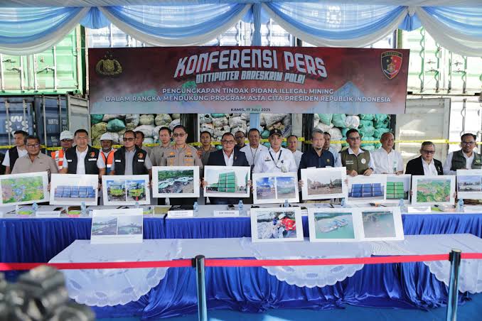 Bareskrim Polri bongkar tambang batu bara ilegal di kawasan konservasi Tahura Bukit Soeharto, Kalimantan Timur, dekat wilayah IKN Nusantara.