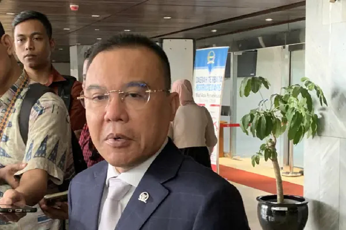 Wakil Ketua DPR RI Sufmi Dasco Ahmad berbicara soal aturan royalti musik di Kompleks Parlemen Senayan