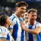 Pemain Espanyol merayakan kemenangan dramatis 2-1 atas Atletico Madrid di laga pembuka LaLiga 2025/2026.