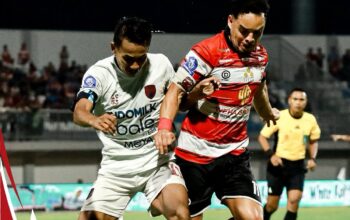 Pedro Monteiro dan Aleksa Andrejic sama-sama cetak gol lewat titik putih, Madura United ditahan imbang Persita 1-1 di Stadion Pamelingan.