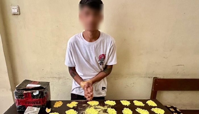 Polres Bitung Bekuk Cecong, Residivis Pengedar Obat Keras Hexymer