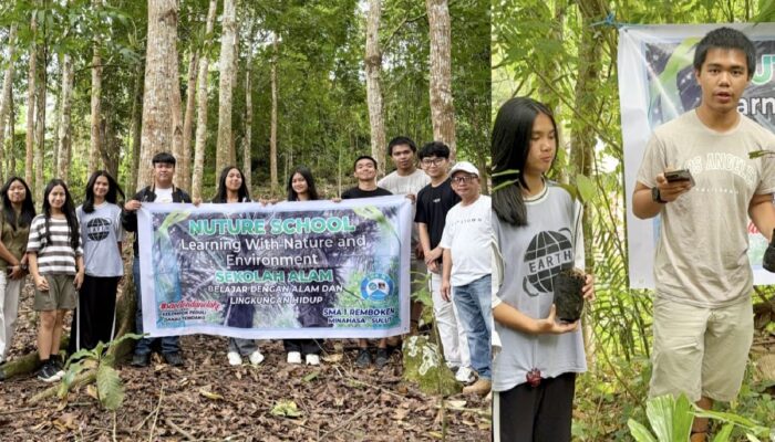 Putra Aktivis Lingkungan dan Pendeta di AS Ajak Siswa SMAN 1 Remboken Peduli Danau Tondano
