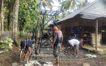 Satgas TMMD Kodim 1309/Manado percepat pembangunan plat duiker dan manunggal air jelang penutupan TMMD ke-125.