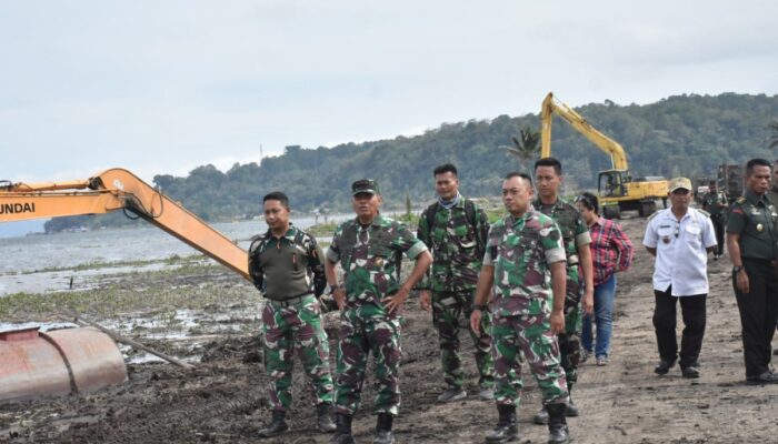 Pangdam Merdeka Tinjau Langsung Progres Pemeliharaan Danau Tondano