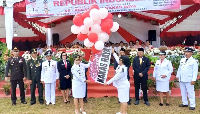 Kapolsek Ipda Fegy Lumantow Ikuti Upacara HUT ke-80 RI di Kakas dengan Khidmat