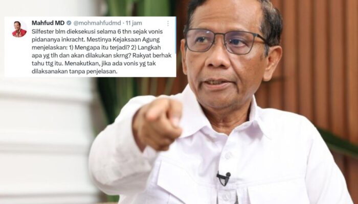 Mahfud MD Pertanyakan 6 Tahun Penundaan Eksekusi Terpidana Silfester Matutina