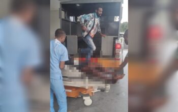 Suasana mencekam di Pelabuhan Pomako pasca pertikaian keluarga yang berujung tumpah darah.