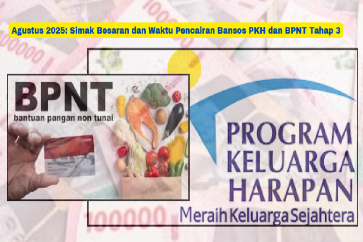 Warga mencairkan bantuan sosial PKH dan BPNT Tahap 3 Agustus 2025 melalui Kartu Keluarga Sejahtera di e-warong.