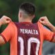 Mariano Ezequiel Peralta Bauer merayakan gol kemenangan Borneo FC ke gawang Bhayangkara Presisi Lampung di Stadion Segiri Samarinda.