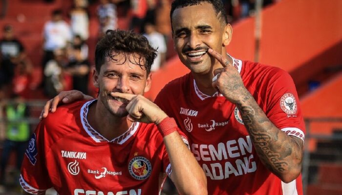 Gol Telat Filipe Chaby dan Bruno Gomes Antar Semen Padang Raih Kemenangan Perdana