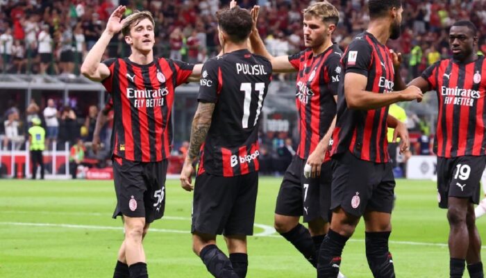 AC Milan Lolos ke Babak Kedua Coppa Italia Usai Tundukkan Bari 2-0