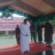 Empat terpidana judi online dicambuk di halaman Kejari Aceh Jaya sebagai bagian dari penegakan syariat Islam.