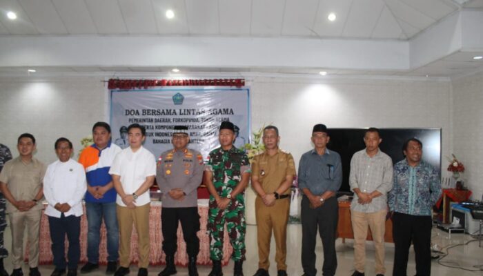 Kodim dan Forkompinda Sangihe Doa Bersama Lintas Agama