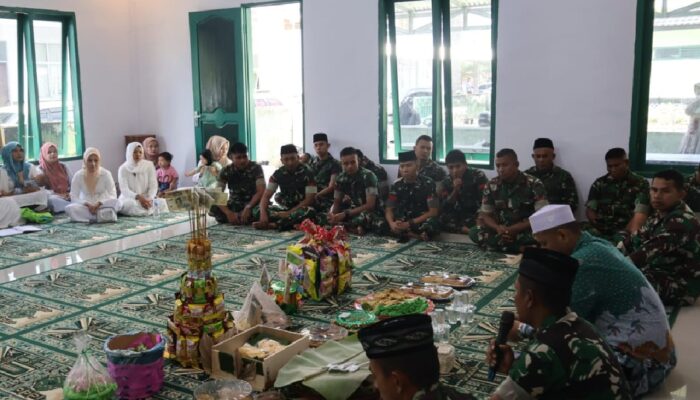 Kodim 1302/Minahasa melaksanakan doa bersama untuk Indonesia damai dan Peringatan Maulid Nabi Muhammad SAW 1447 Hijriah