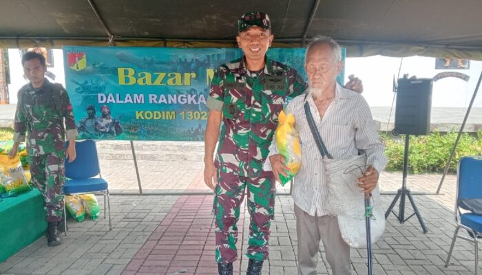 Bazar Murah Kodim Minahasa Diserbu Warga