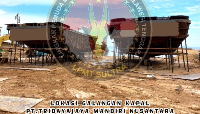 Galangan Kapal PT TMN Diduga Beroperasi Ilegal, LSM LPMT Sultra Minta Kejati Bertindak Tegas